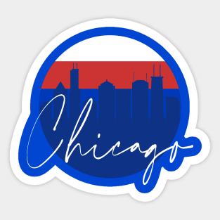 Chicago Baseball Skyline Sticker